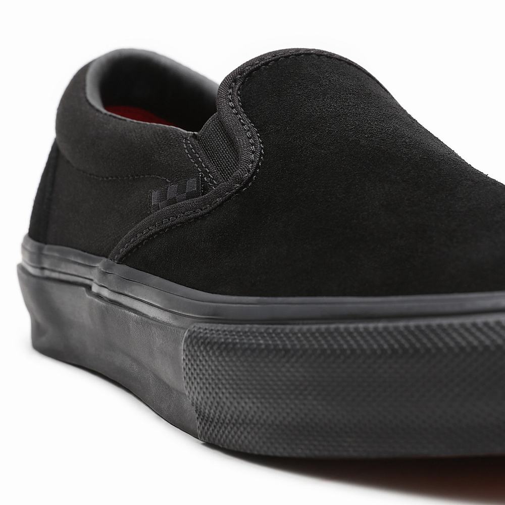 Zapatos Slip On Vans Skate Hombre Negras | NEI702891