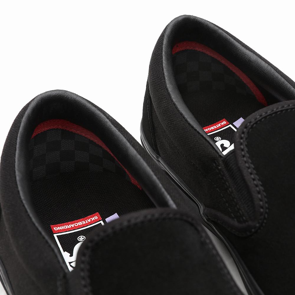 Zapatos Slip On Vans Skate Hombre Negras | NEI702891