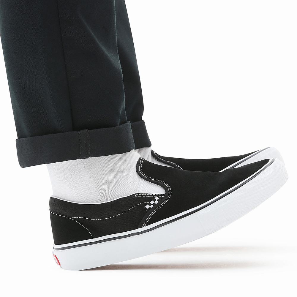 Zapatos Slip On Vans Skate Hombre Negras | WCY259870