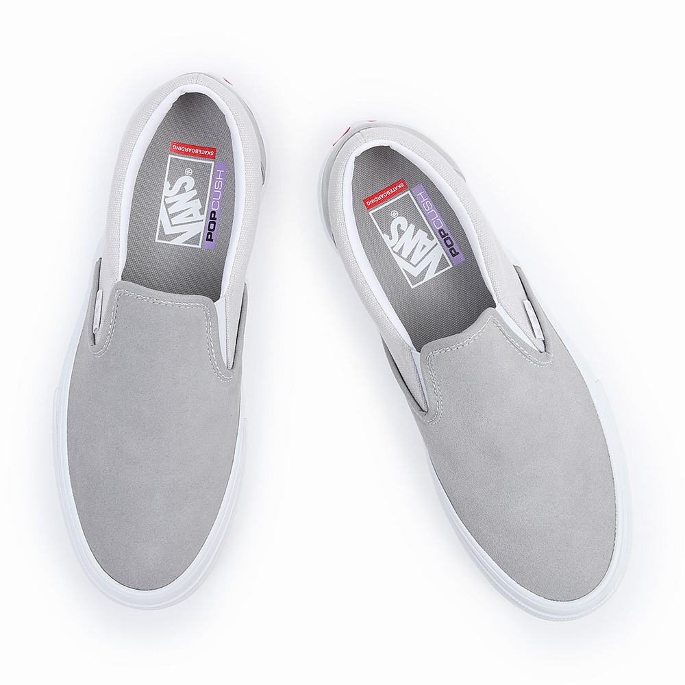 Zapatos Slip On Vans Skate Mujer Blancas | KLV605431