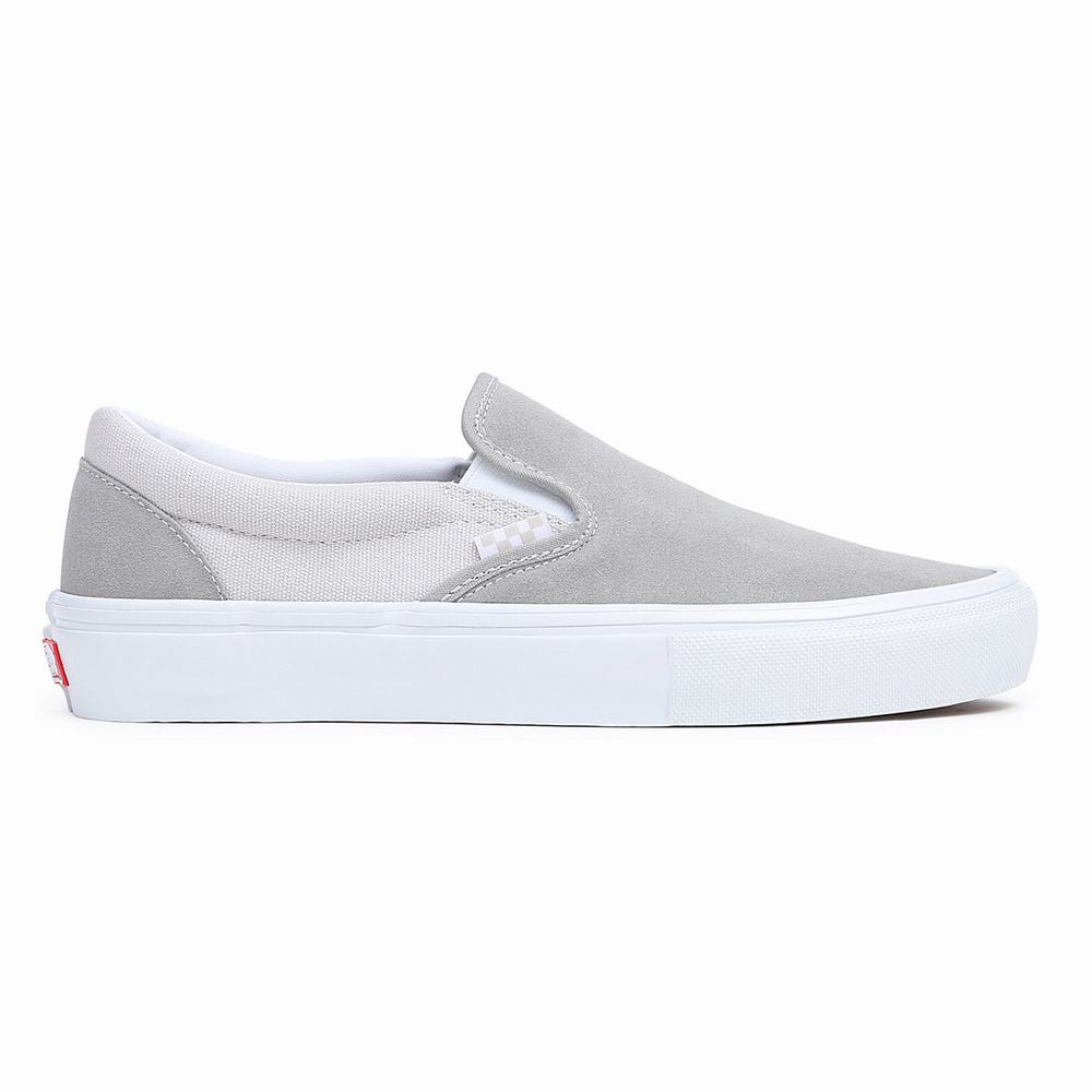 Zapatos Slip On Vans Skate Mujer Blancas | KLV605431