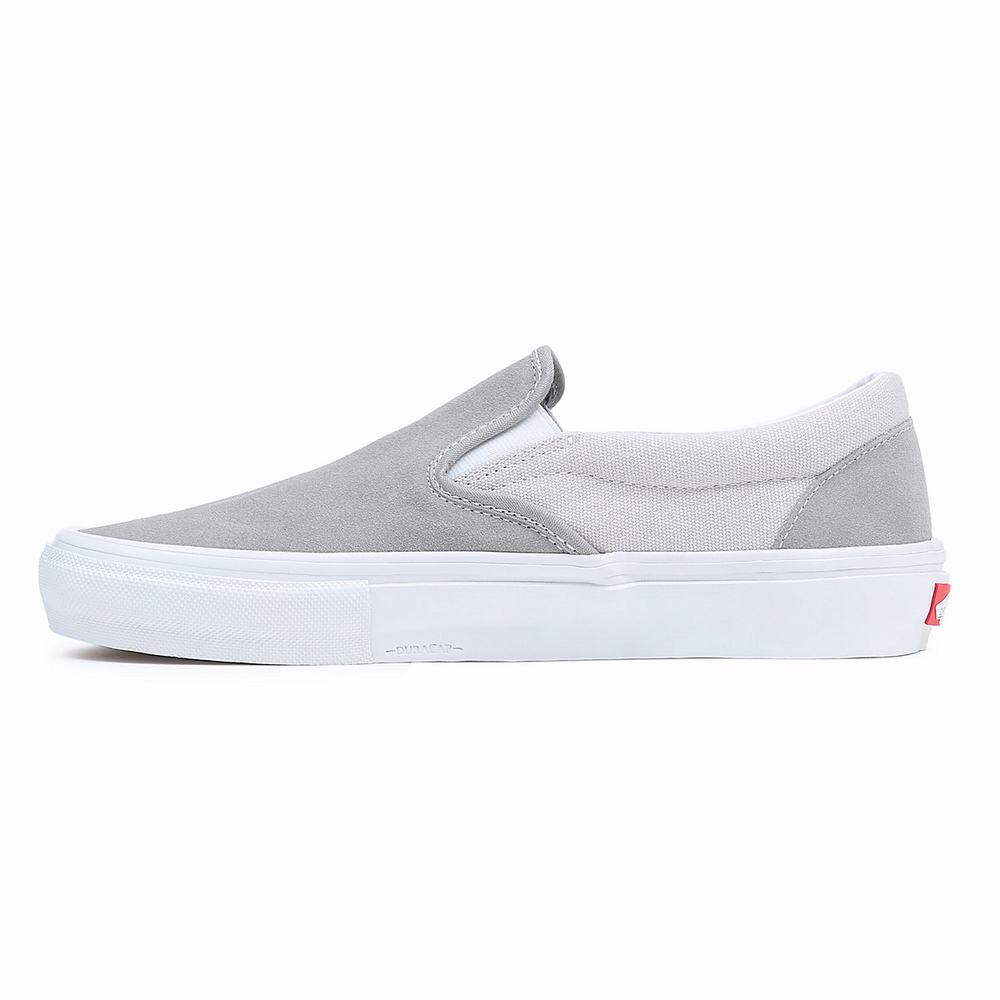 Zapatos Slip On Vans Skate Mujer Blancas | KLV605431