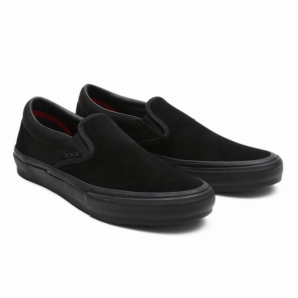 Zapatos Slip On Vans Skate Mujer Negras | COI186704