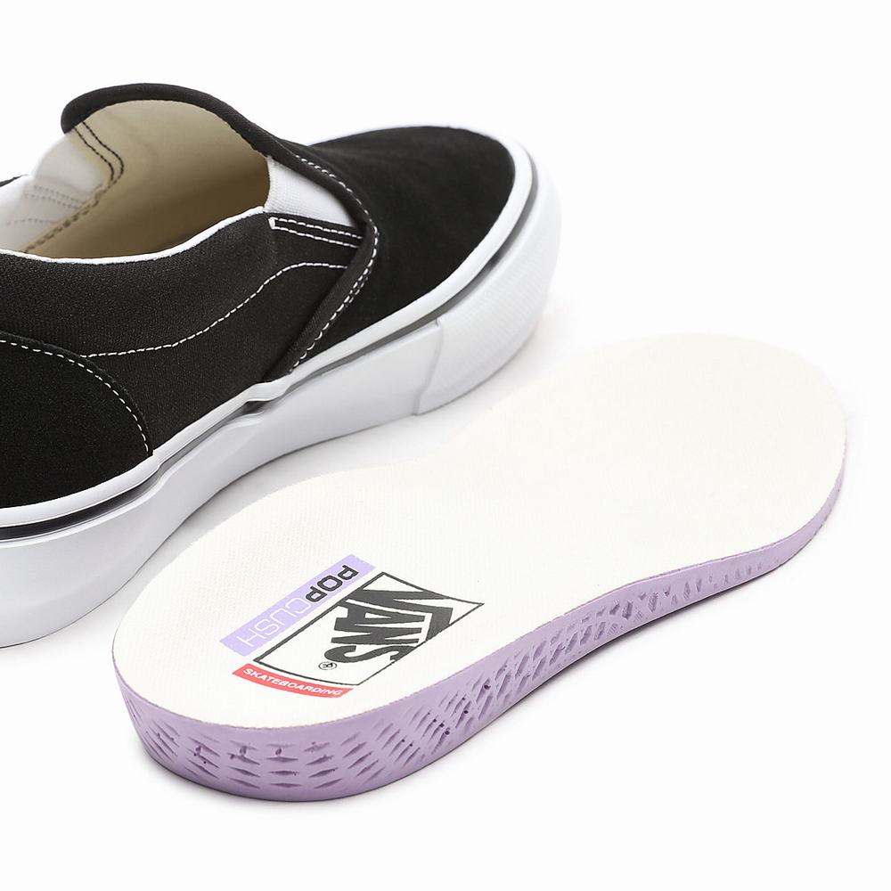 Zapatos Slip On Vans Skate Mujer Negras | VUY871463