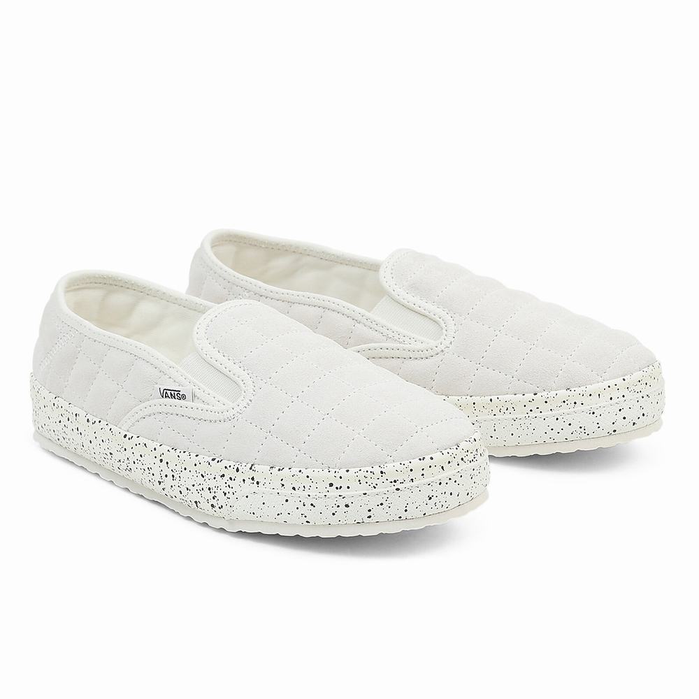 Zapatos Slip On Vans Slip-Er 2 Hombre Blancas | AGJ187342