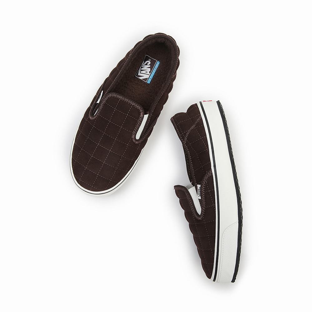 Zapatos Slip On Vans Slip-Er 2 Hombre Marrones | HVU314065