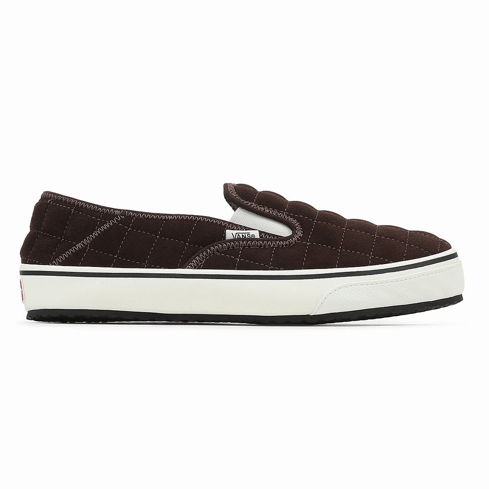 Zapatos Slip On Vans Slip-Er 2 Hombre Marrones | HVU314065