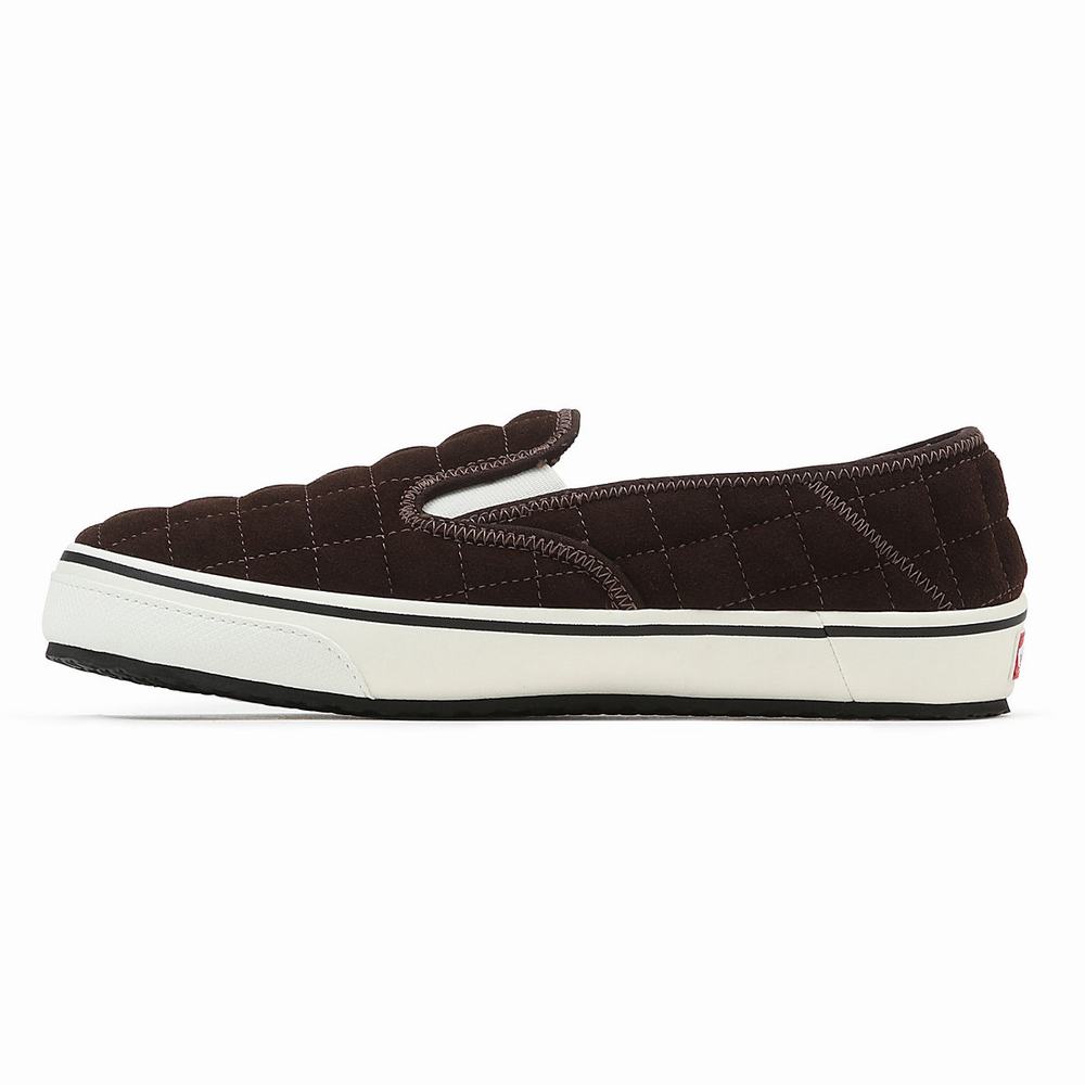 Zapatos Slip On Vans Slip-Er 2 Hombre Marrones | HVU314065