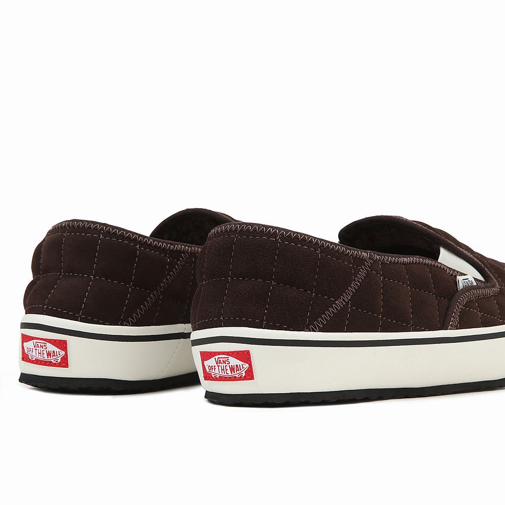 Zapatos Slip On Vans Slip-Er 2 Hombre Marrones | HVU314065