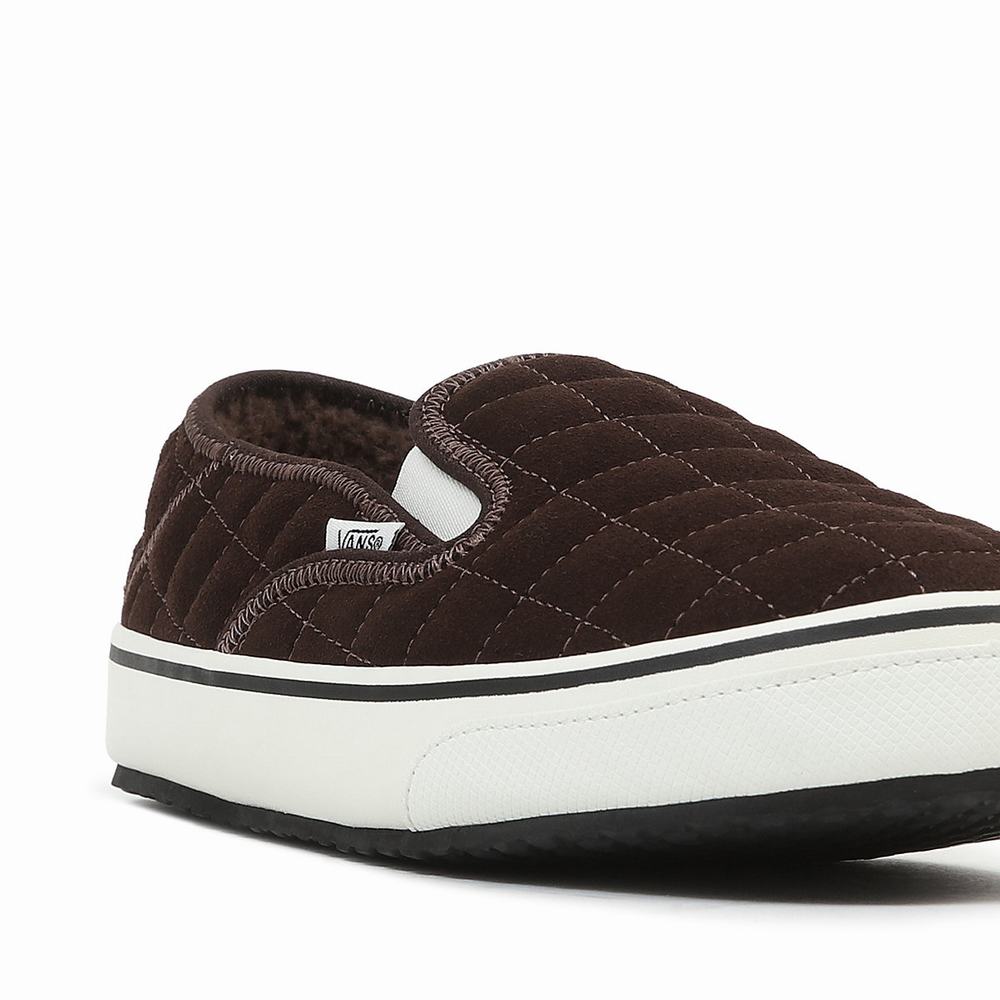 Zapatos Slip On Vans Slip-Er 2 Hombre Marrones | HVU314065