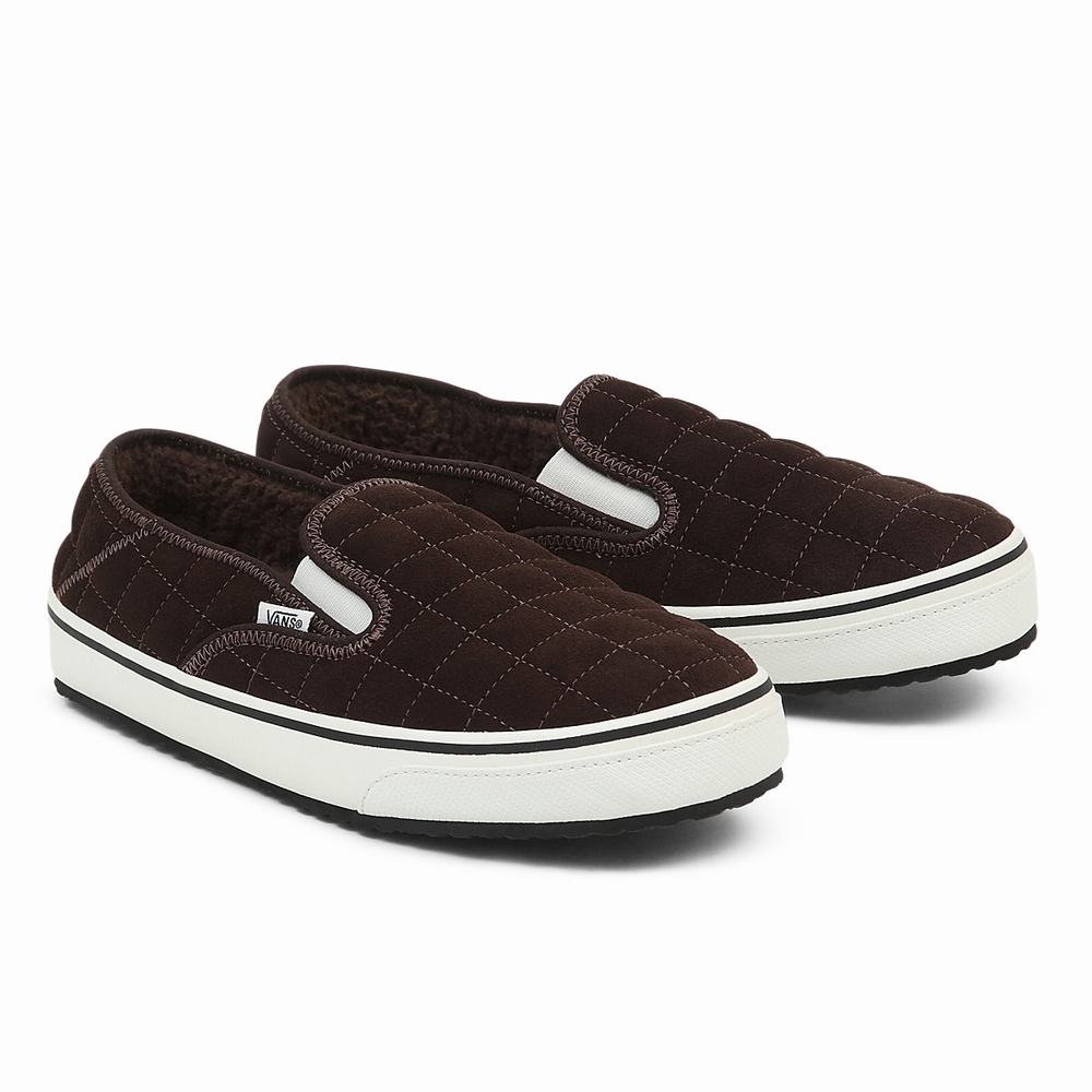 Zapatos Slip On Vans Slip-Er 2 Hombre Marrones | HVU314065