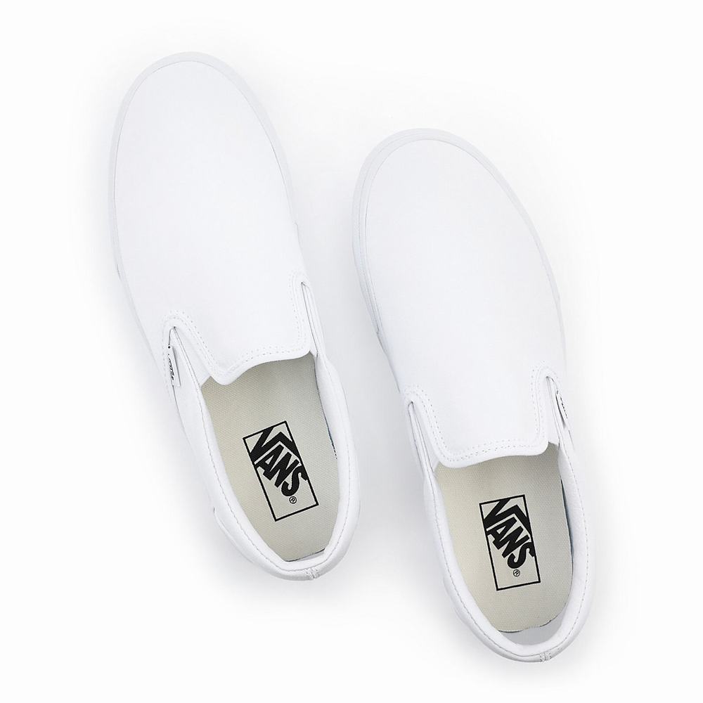 Zapatos Slip On Vans Slip-On Platform Mujer Blancas | JPL864932