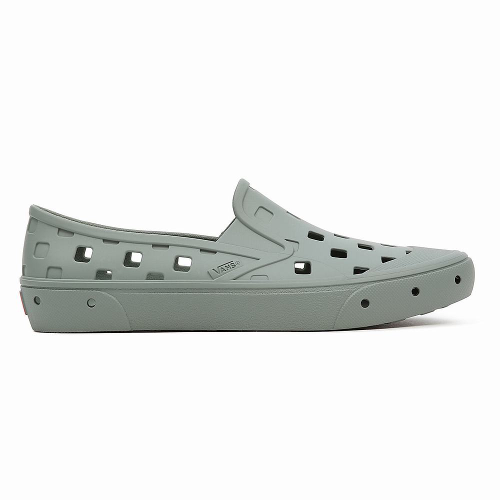 Zapatos Slip On Vans Slip-On TRK Hombre Verde | ALO625934