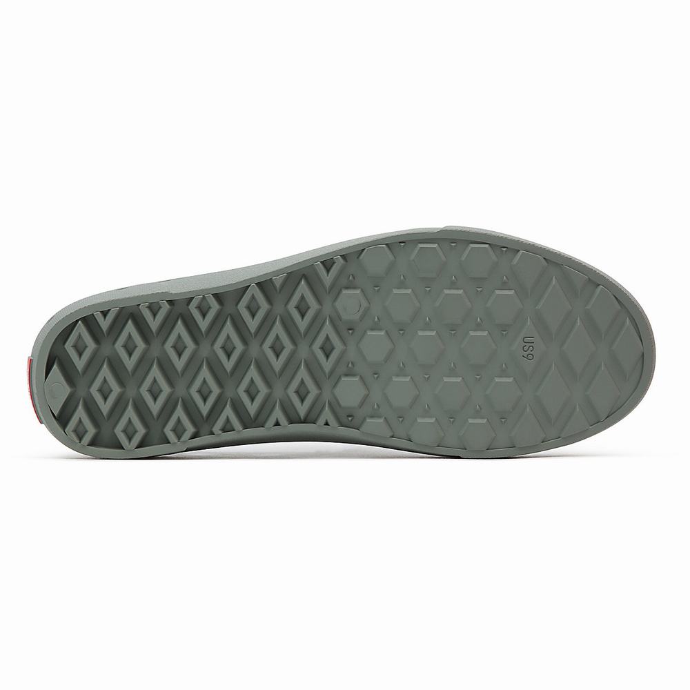 Zapatos Slip On Vans Slip-On TRK Hombre Verde | ALO625934