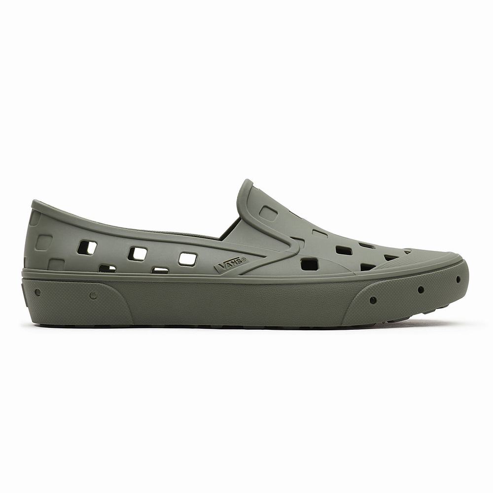 Zapatos Slip On Vans Slip-On TRK Hombre Verde | GHS589147