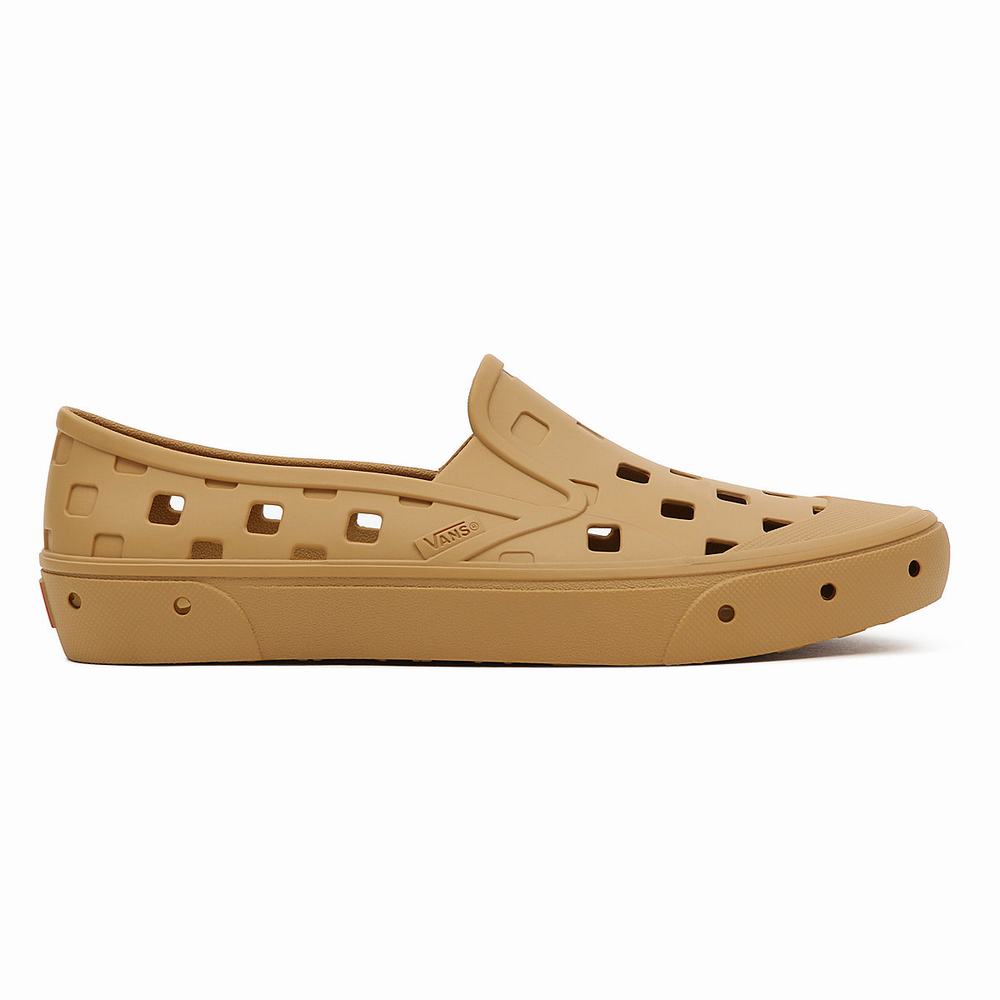 Zapatos Slip On Vans Slip-On TRK Hombre Beige | VCG596387