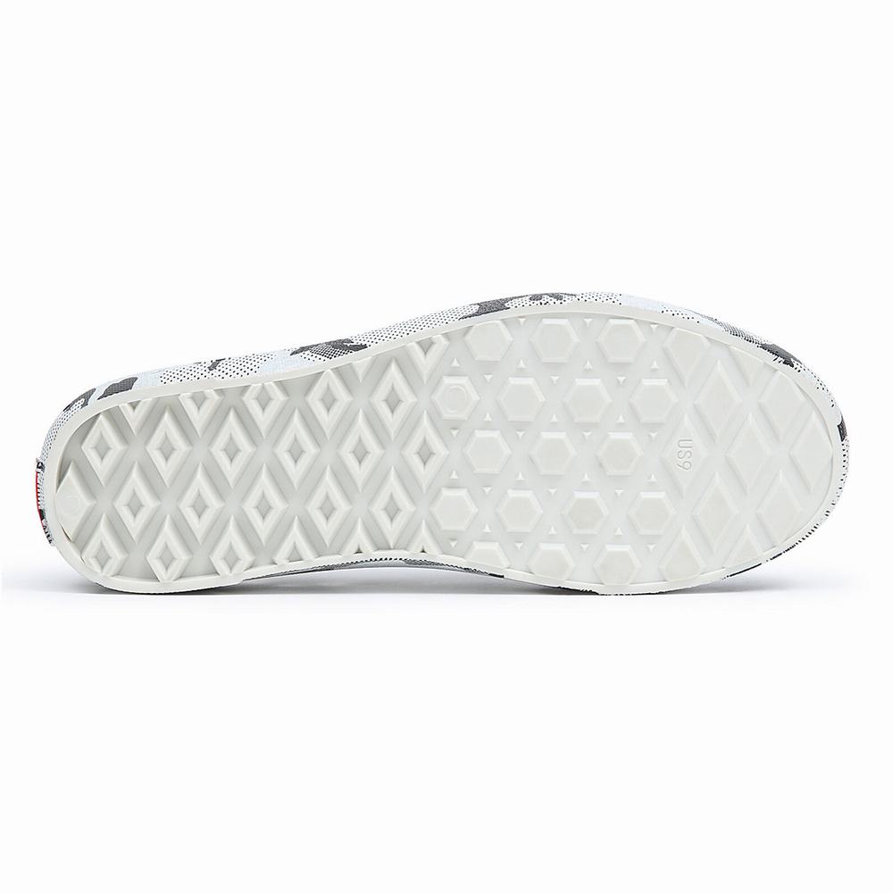 Zapatos Slip On Vans Slip-On TRK Mujer Gris/Blancas | FMT503279