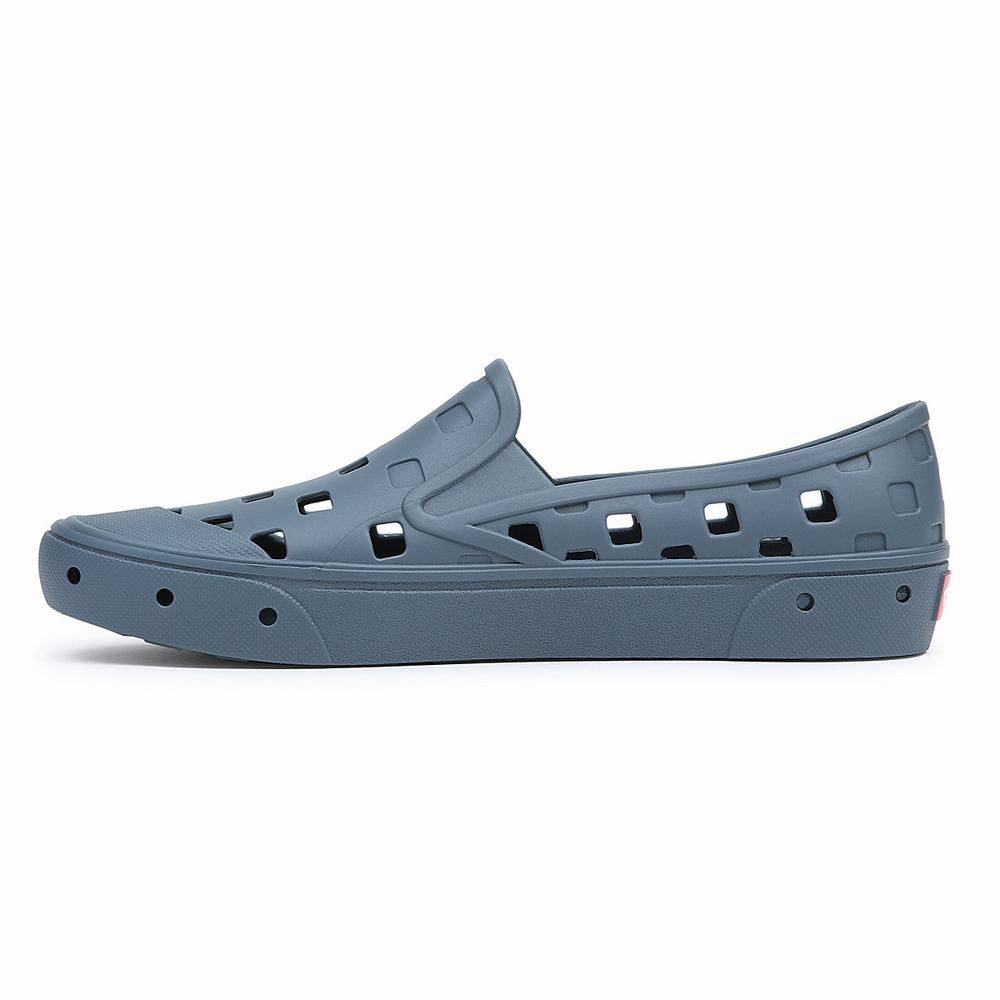 Zapatos Slip On Vans Slip-On TRK Mujer Gris | IEO137804