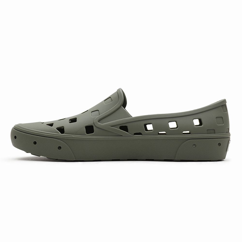 Zapatos Slip On Vans Slip-On TRK Mujer Verde | JKQ752103