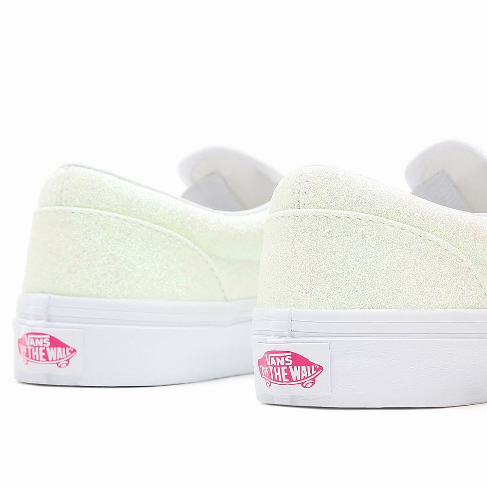 Zapatos Slip On Vans UV Glitter Classic (4-8 years) Niños Blancas | NJR302186