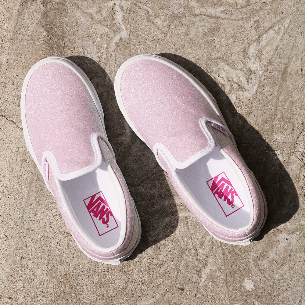 Zapatos Slip On Vans UV Glitter Classic (4-8 years) Niños Blancas | NJR302186