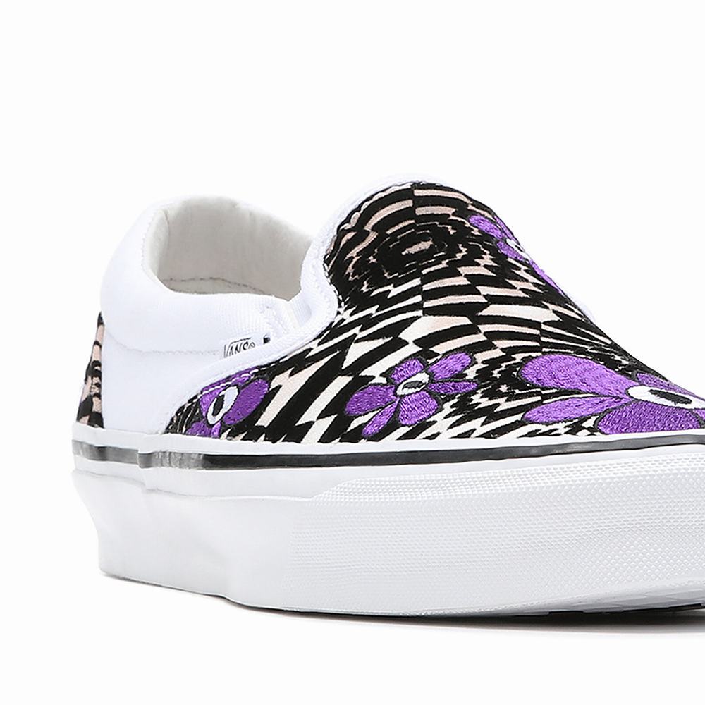 Zapatos Slip On Vans Vault By Vans X Perks and Mini OG Classic Slip-On LX Mujer Blancas/Marrones | ONC418759