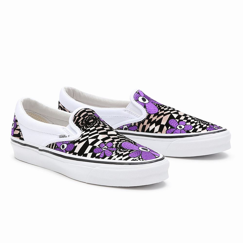 Zapatos Slip On Vans Vault By Vans X Perks and Mini OG Classic Slip-On LX Mujer Blancas/Marrones | ONC418759