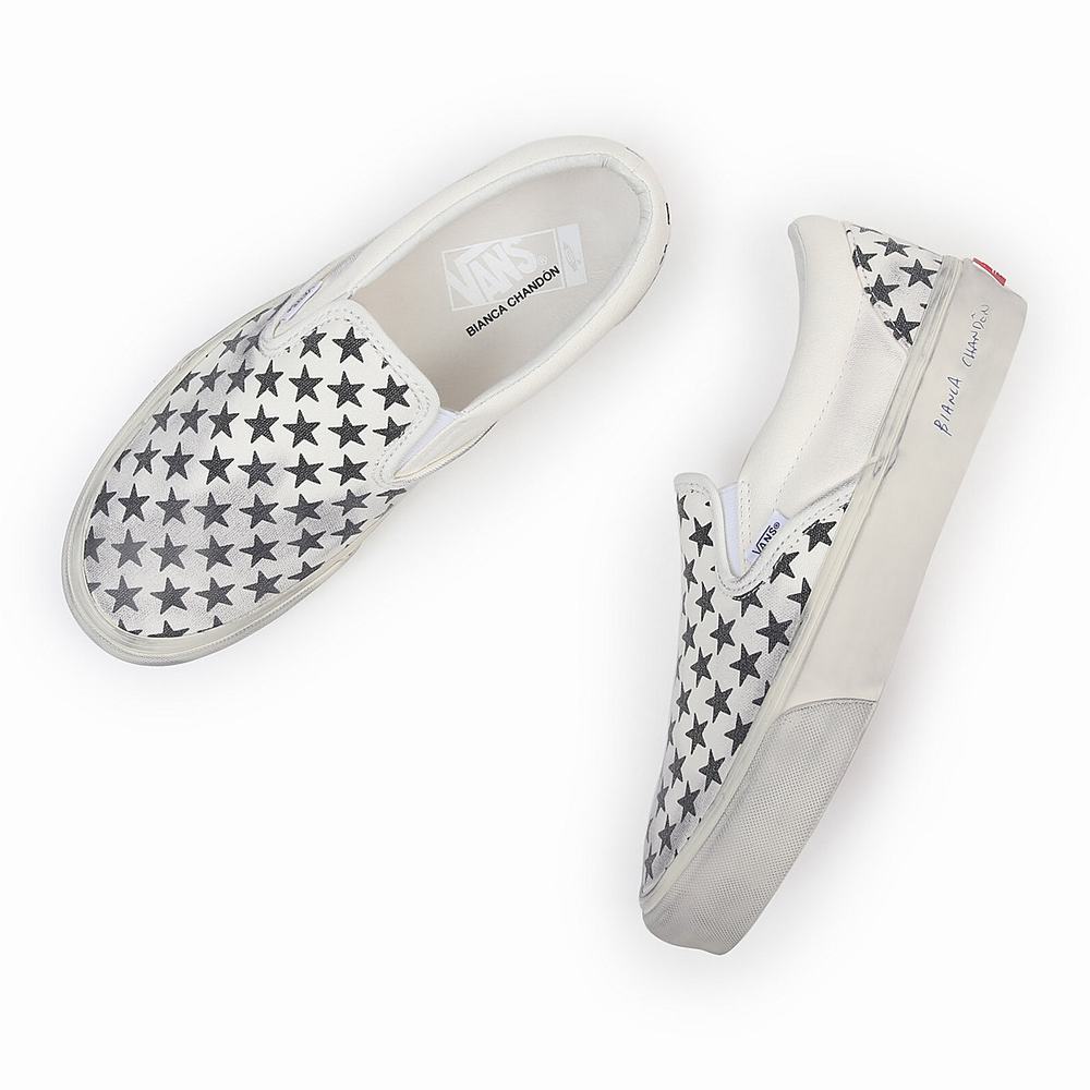 Zapatos Slip On Vans Vault By Vans x Bianca Chandôn Classic Mujer Blancas | JRO893164