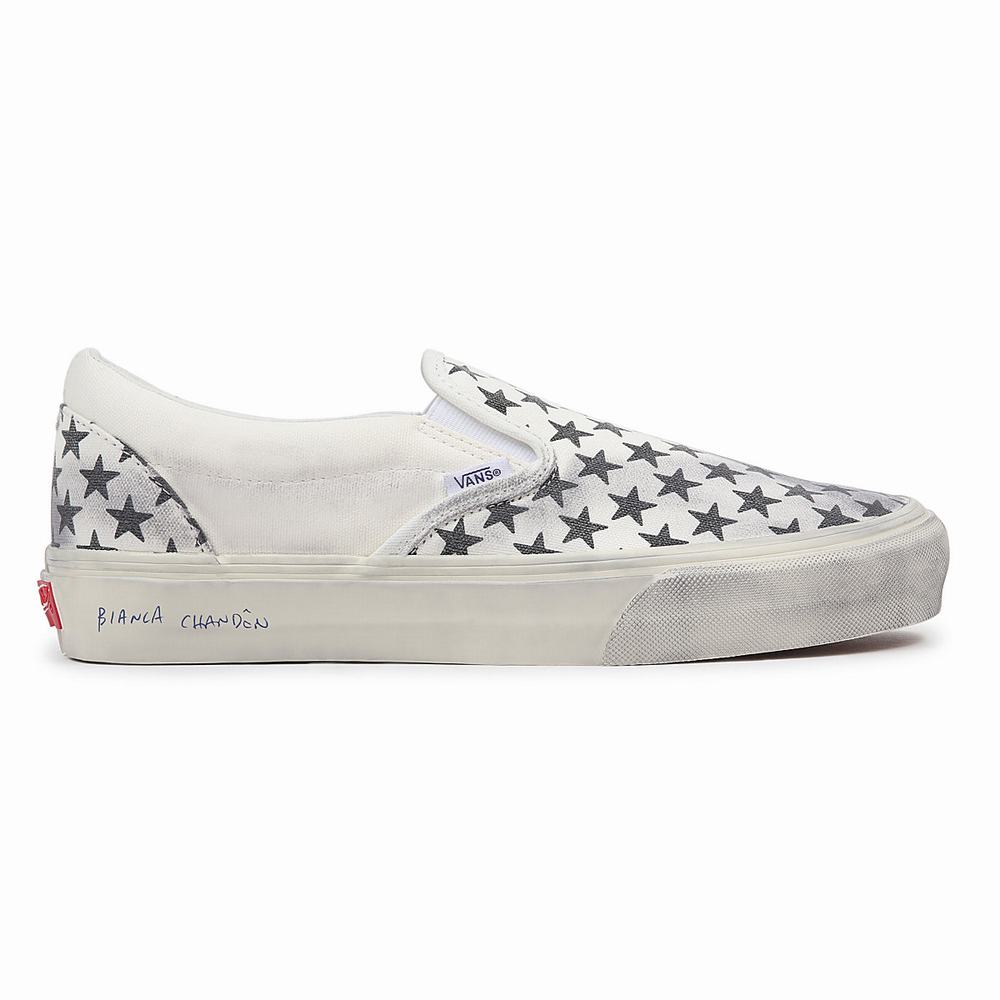 Zapatos Slip On Vans Vault By Vans x Bianca Chandôn Classic Mujer Blancas | JRO893164