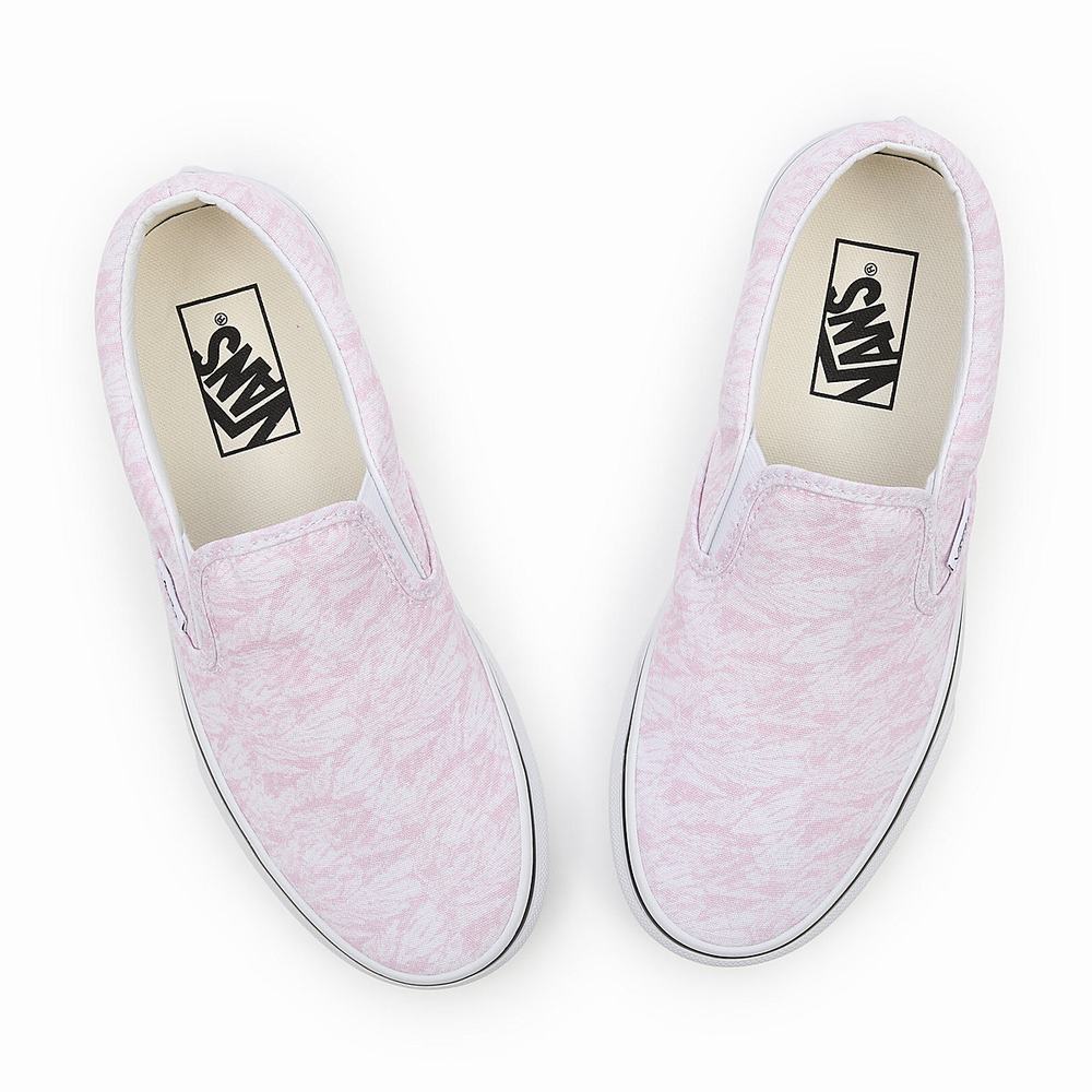 Zapatos Slip On Vans Washes Classic Mujer Rosas | GZW432517