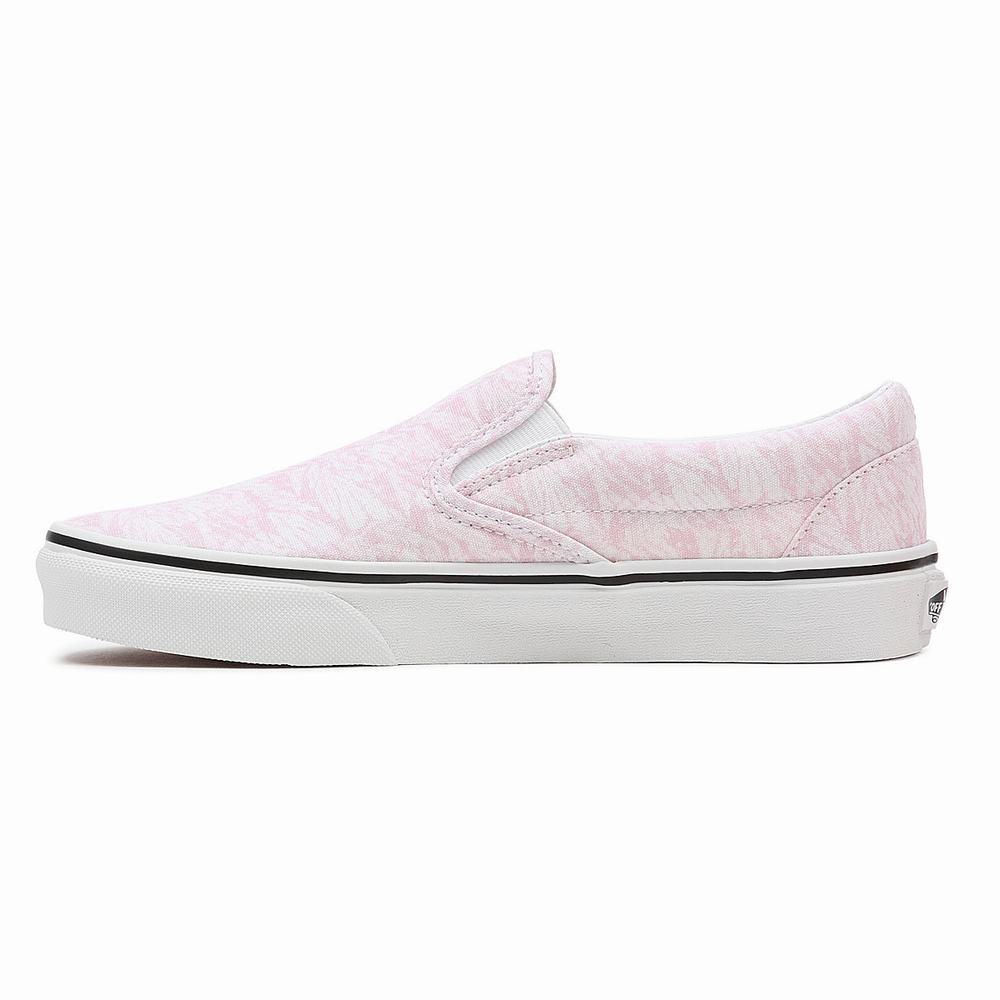 Zapatos Slip On Vans Washes Classic Mujer Rosas | GZW432517