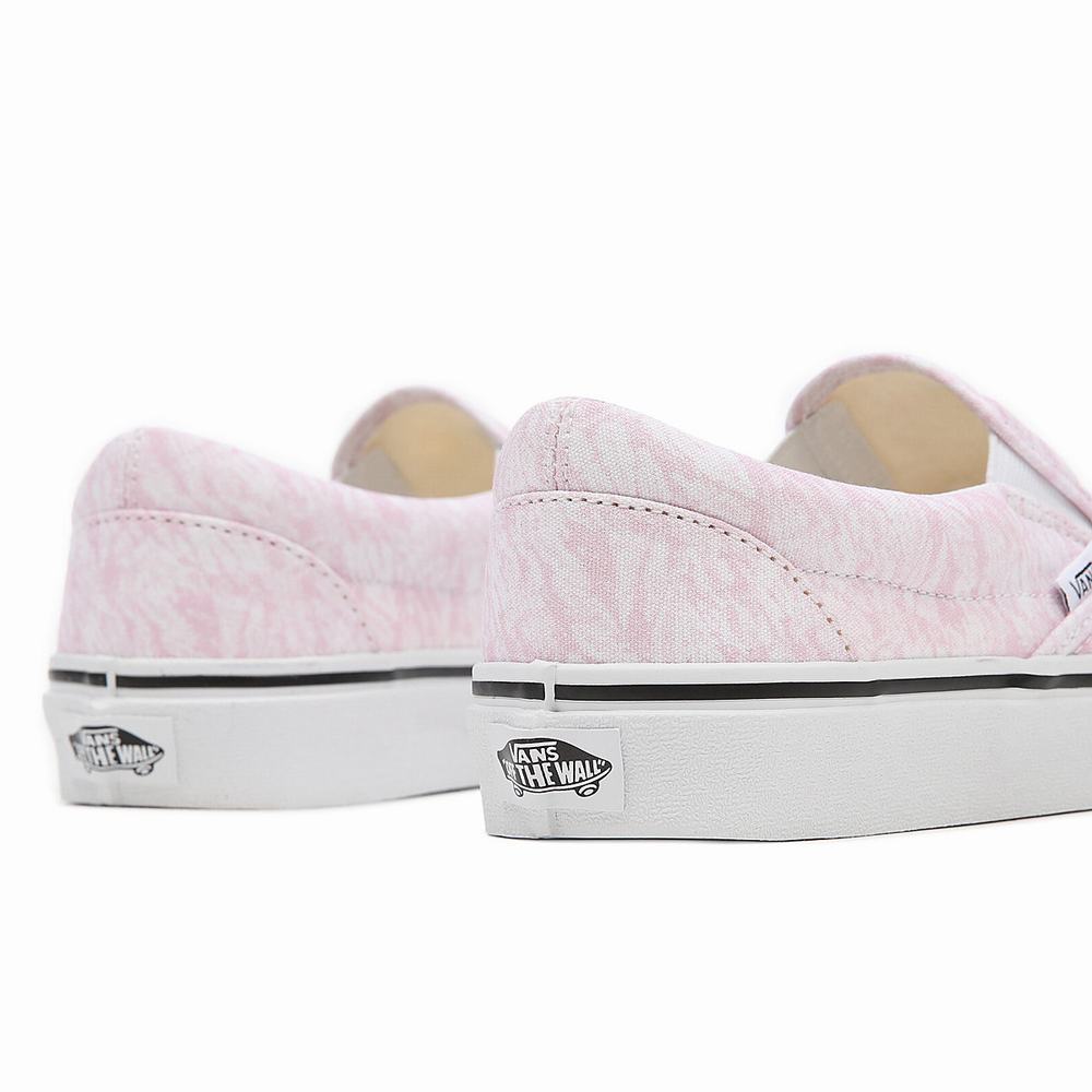 Zapatos Slip On Vans Washes Classic Mujer Rosas | GZW432517