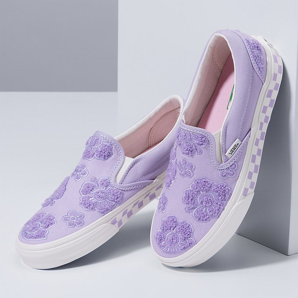 Zapatos Slip On Vans X EM on Holiday Classic Mujer Moradas | UKJ071569