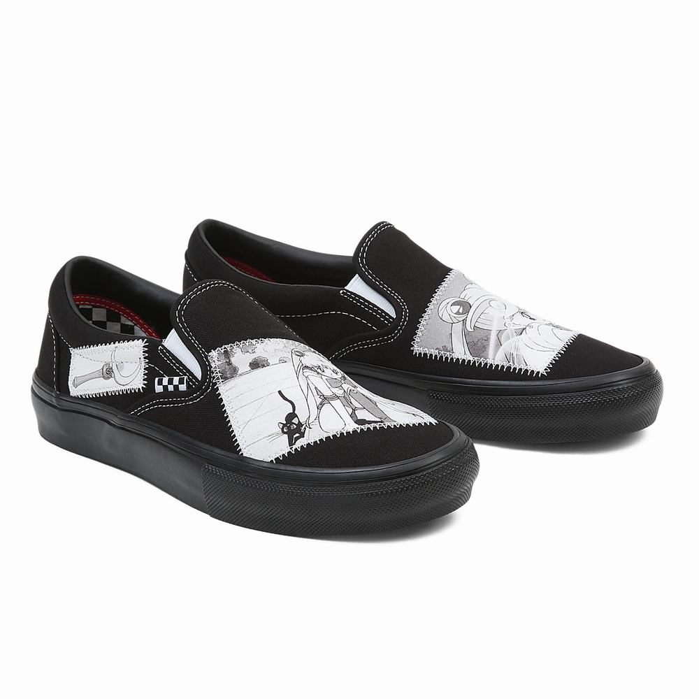 Zapatos Slip On Vans X Pretty Guardian Sailor Moon Skate Mujer Blancas | HUG403765