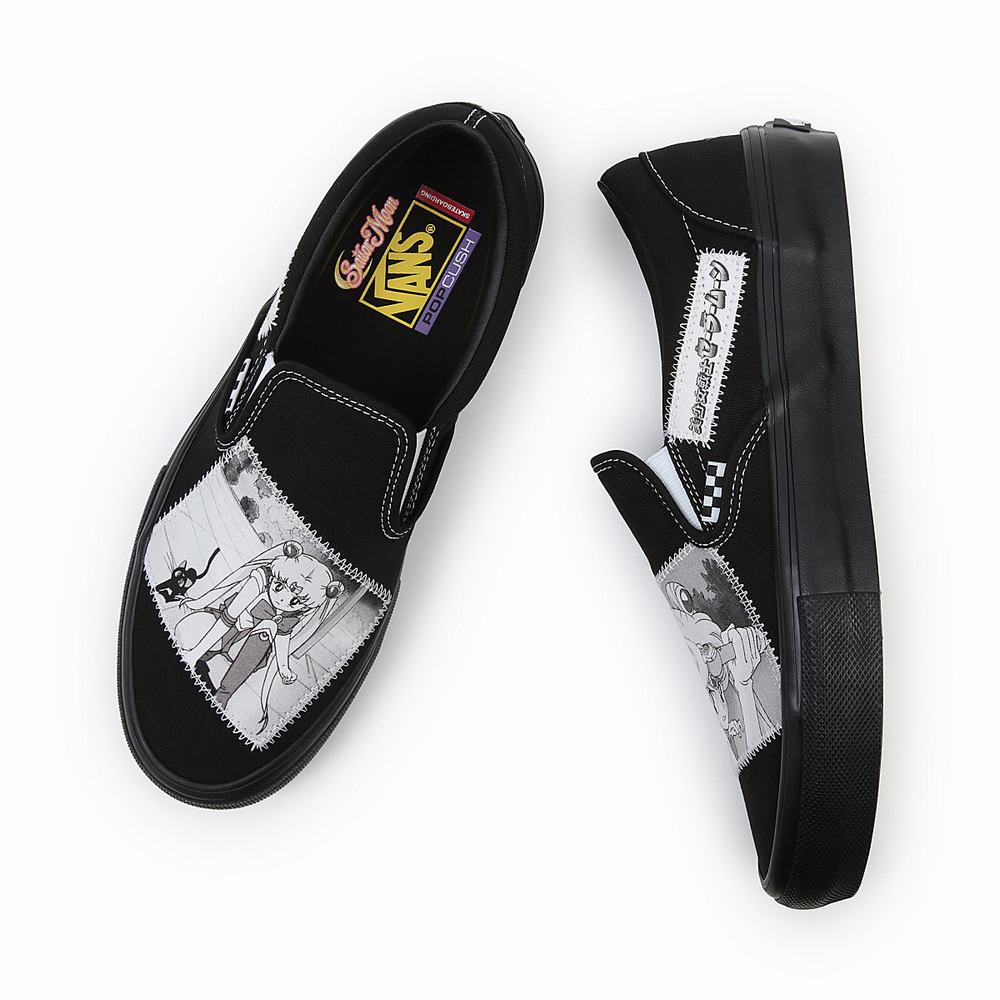 Zapatos Slip On Vans X Pretty Guardian Sailor Moon Skate Hombre Blancas | LFX345609