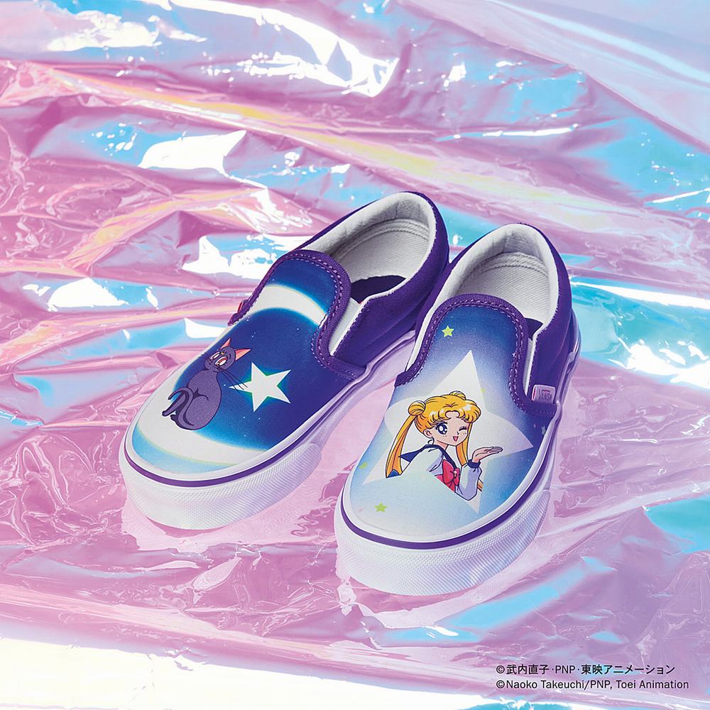 Zapatos Slip On Vans X Pretty Guardian Sailor Moon Classic (4-8 years) Niños Azules/Moradas | RDL250174