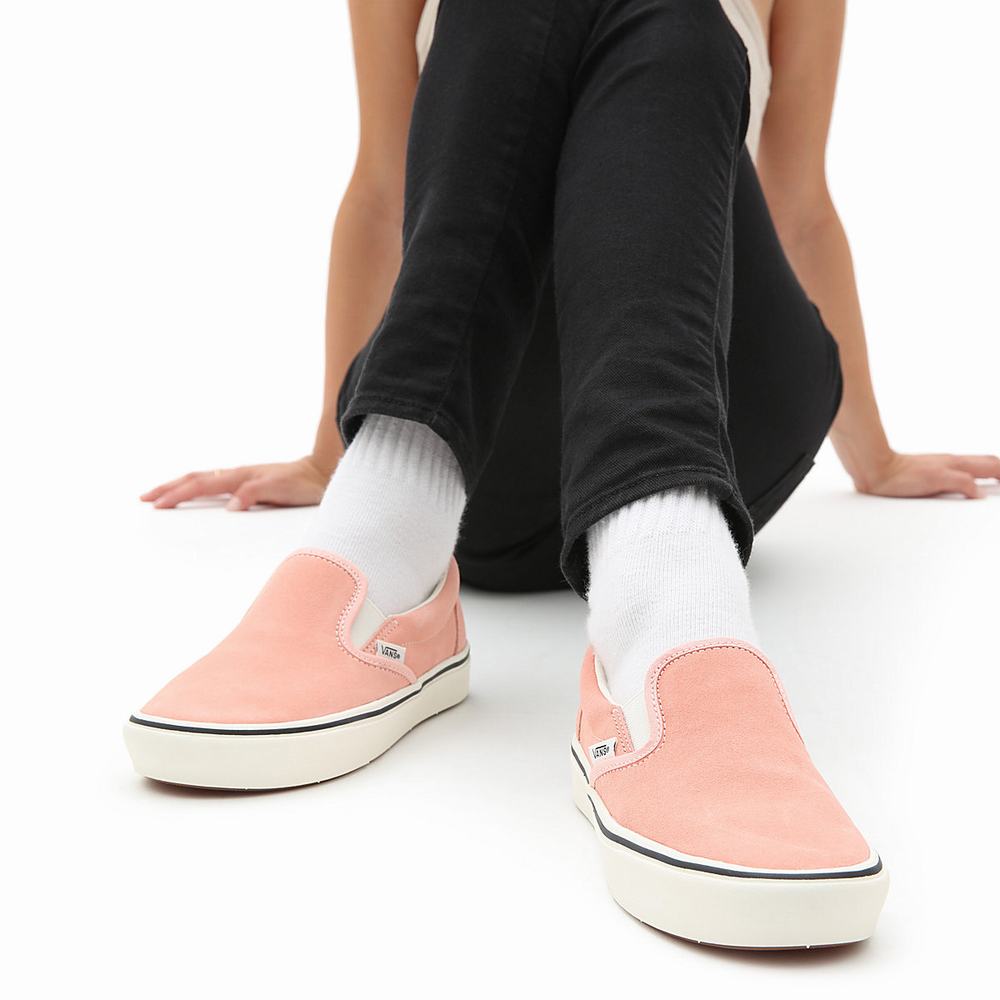 Zapatos Slip On Vans colour Pack ComfyCush Mujer Rosas | JWK234580