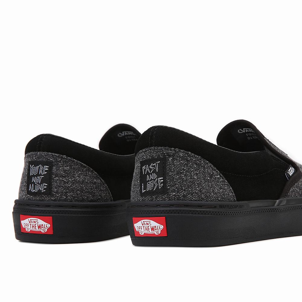 Zapatos Slip On Vans x Fast And Loose BMX Hombre Negras | CHX619470