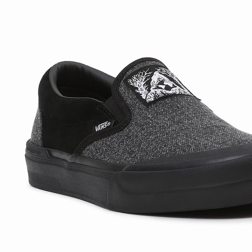 Zapatos Slip On Vans x Fast And Loose BMX Hombre Negras | CHX619470