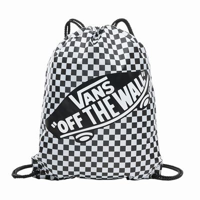 Bolsas Vans Benched Mujer Negras/Blancas | ZQY048631