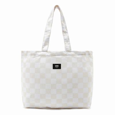 Bolsas Vans Checkerboard 21 Tote Hombre Blancas | LFX863759