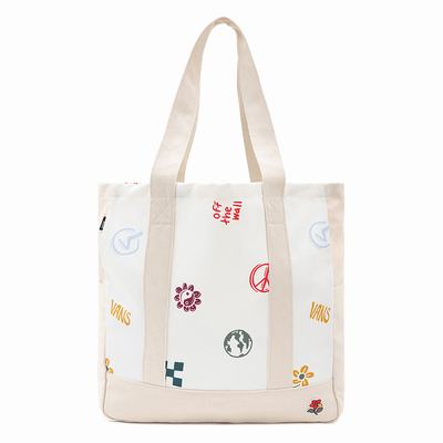 Bolsas Vans In Our Hands Tote Hombre Blancas | BFG835704