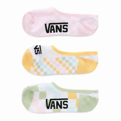 Calcetines Vans Classic Check Canoodle 6.5-10 3Pk Mujer Multicolor | KJE314096