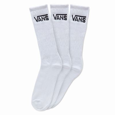 Calcetines Vans Classic Crew (3 Pair PK) Hombre Blancas | WOF824791