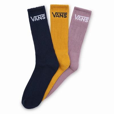 Calcetines Vans Classic Crew (3 pairs) Hombre Rosas | XWR890462