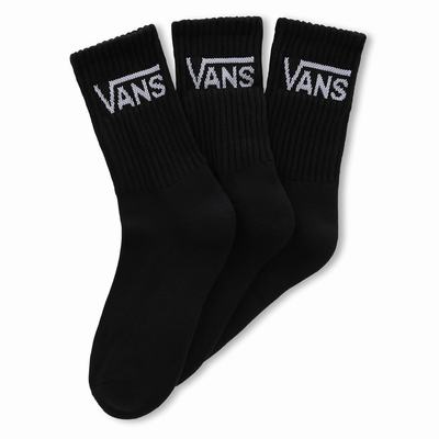 Calcetines Vans Classic Crew (3 pairs) Mujer Negras | CDV952018