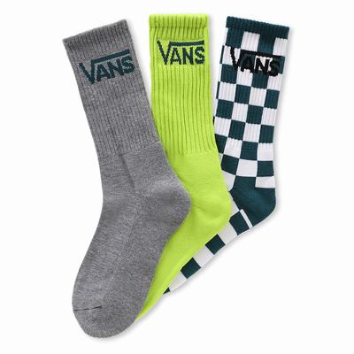 Calcetines Vans Classic Crew (3 pairs) Niños Amarillo/Blancas | GJY690485