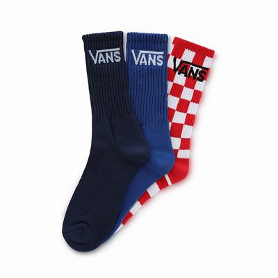 Calcetines Vans Classic Crew (3 pairs) Niños Azules | SYM403971