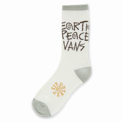 Calcetines Vans Earth Peace (1 Pair) Mujer Blancas | RVW482913