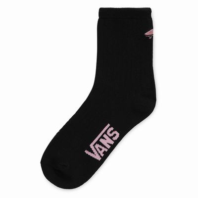 Calcetines Vans Kickin It Crew (1 pair) Mujer Negras | MNI452016